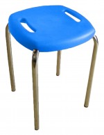 Taburet Nowy Styl Boom Chrome K21 Blue