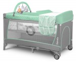 Манеж-кровать 2 в 1 Lionelo Flower Turquoise