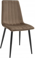 Scaun pentru bucătărie DP DC-90P Catifea Brown+Black Legs (N49)