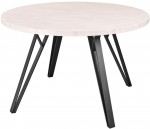 Кухонный стол DP Tokyo Rondo 130x130x75 см Шелковый камень/Black