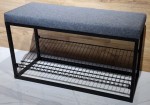 Обувница с сиденьем Mobildor Pouf Polita Black