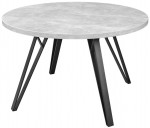 Masă de bucătărie DP Tokyo Rondo 130x130x75 cm Beton/Black