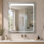 Oglindă cu iluminare LED Bayro Alfa 3C 70 x 80 cm 
