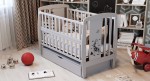 Кроватки для новорожденных Perna Mea Дубок Жираф 120x60 см Grey