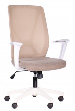 Офисное кресло AMF Nickel White/Sidney 24/Beige