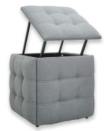 Куб-трансформер 5 стульев в 1 Nex Home N53, Grey Teddy