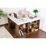 Birou Hanah Home Vesper Venezia Walnut White