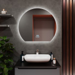 Oglindă cu iluminare LED Bayro Aura 3C 100 x 87.5 cm 