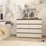 Comoda Yasen Richie 1200 8S White/Grafit Gry