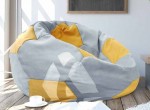 Fotoliu sac DP Bean Bag Ball Grey/Yellow