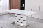 Masă extensibilă Yasen DT - 2418 White+Black