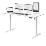 Masă gaming Sense7 Nojo Light 140 x 70 cm White