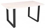 Кухонный стол DP Hana 150x80 см Шелковый камень/Black