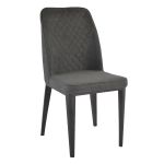 Scaun pentru bucătărie DP B-02 Stofă Dark Grey/Black