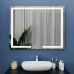 Oglindă cu iluminare LED Bayro Otto 100 x 80 cm