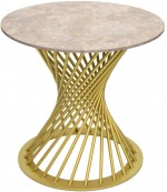 Masă de cafea DP Felicia Cleaf Beige/Gold