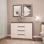 Комод Yasen Richie 1200 White/Графит серый