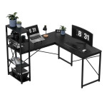 Masă de colț pentru calculator Leader 5.9 Black