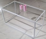 Masă de cafea Mobildor West Glass White