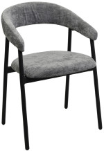 Стул для кухни DP Leto Grey (DAVIS-VIBE-95) + Black Legs