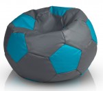 Кресло-мешок Bean Bag Мяч Eco 2XL Silver/Blue