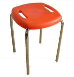 Табурет Nowy Styl Boom Chrome K33 Red