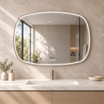 Oglindă cu iluminare LED Bayro Noema 3C 118 x 87.5 cm 