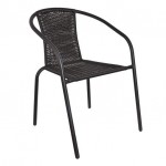 Scaun pentru casă de vară Bistro Black