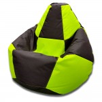 Fotoliu sac Bean Bag Pară Șahmate Oxford XL Light Green