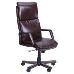Fotoliu de birou AMF Texas Extra Eco Brown