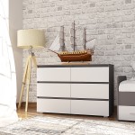 Comoda Yasen Duo 1200 6S White/Grafit Gry