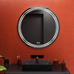 Oglindă cu iluminare LED Bayro Folk 70 x 70 cm 