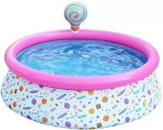 Piscină pentru copii cu fântână SunClub Candy Pink