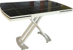 Masă extensibilă Magnus Belgrad Royal marble high gloss & white legs