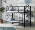 Pat supraetajat pentru copii Evger R-50 90 x 200 cm Black