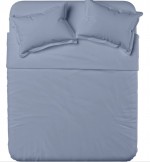 Простынь на резинке Askona Home 160 x 200 см Blue