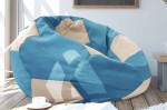 Fotoliu sac DP Bean Bag Ball Blue/Beige