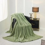 Покрывало Relaxe Home Striped Fleece 200x230 см Green