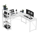 Masă de colț pentru calculator Leader 5.9 White