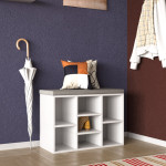 Обувница с сиденьем Mobildor Aspect 79 x 30 x 48 cm White