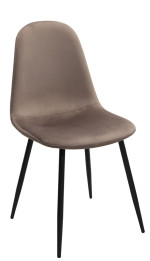 Scaun pentru bucătărie DP C-710 Catifea Brown (HRL 49)+Black Legs