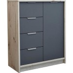 Comoda Yasen Canyon CN5 Stejar/Antracit