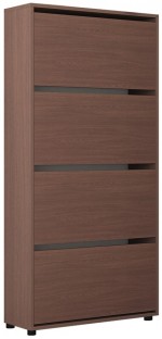 Шкаф для обуви Mobildor Leo 4 двери 164x60x27 см Wenge