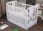 Кроватки для новорожденных Perna Mea Дубок Жираф 120x60 см White