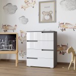 Comoda Yasen Skay 700 4S White/Grafit Gry