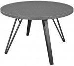 Кухонный стол DP Tokyo Rondo 130x130x75 см Черный мрамор/Black