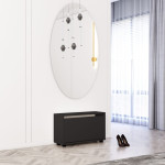 Comodă pentru pantofi Mobildor Leo 1 ușă 47 x 50 x 27 cm Anthracite
