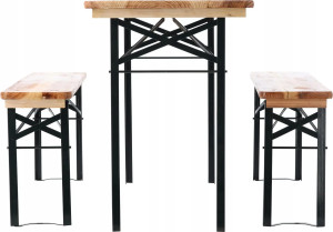 Set de mobilier pentru grădină GardenLine MEB0780 Natural/Black