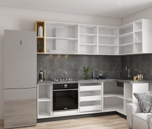 Bucătărie modulară Relaxe Corner Cloud 2.4x1.2 m 