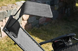 Шезлонг Saska Garden 1020204 Black/Grey
